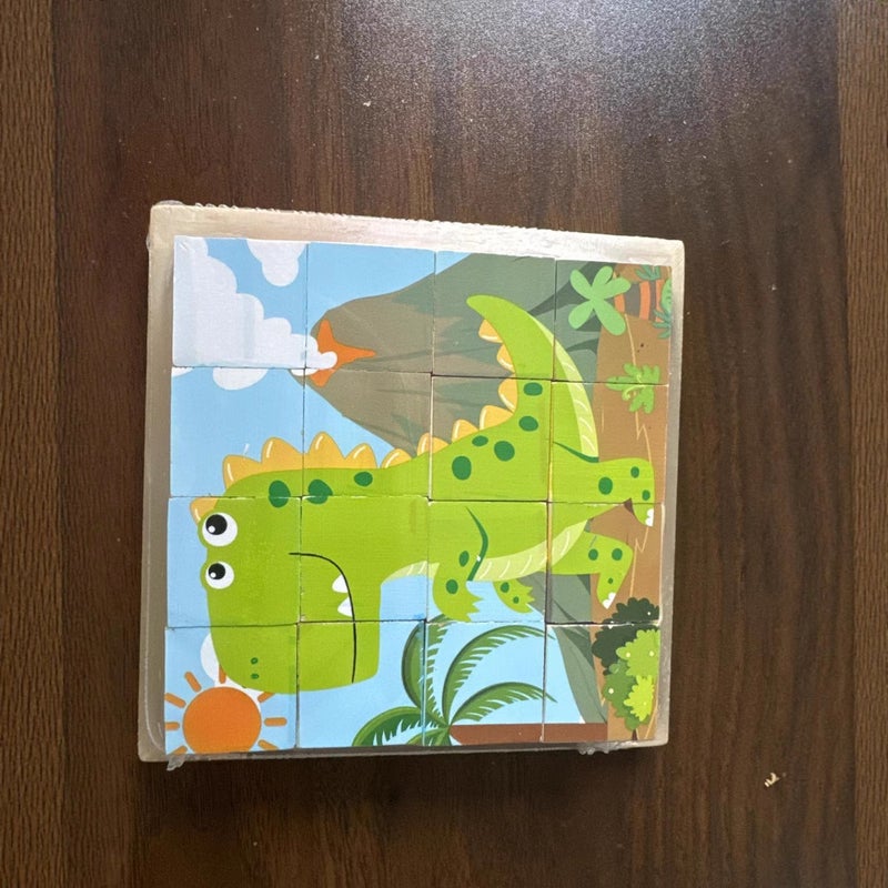 New 3D Stereo Six-Sided Painting 12-Piece Wooden Puzzle Building Blocks 3-6-7-Year-Old Kidsren'S Kindergarten Educational Toys - Image 5